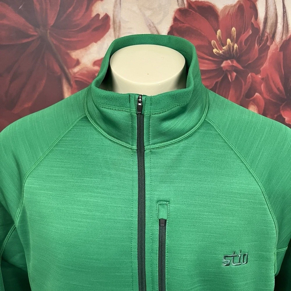 Stio 1/2 Zip Fleece Pullover Mens XXL Sweatshirt Long Sleeve Green